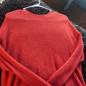 Pink knitted sweater